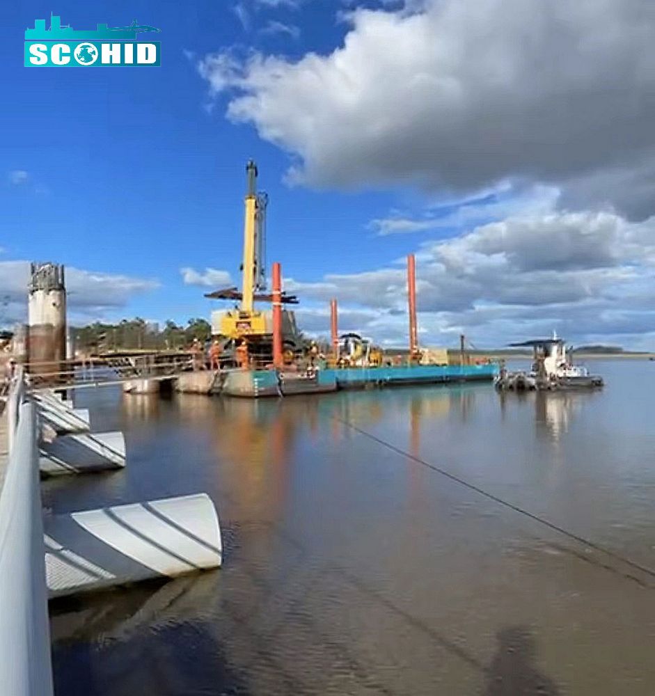 العلامات التجارية الجديدة SCO HID Marine Crane Floating Barge Hot Sale في أوروغواي