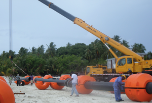 الصناعة البحرية التجريف HDPE الرمال الطين النفط العائمة أنابيب بيع خط الأنابيب